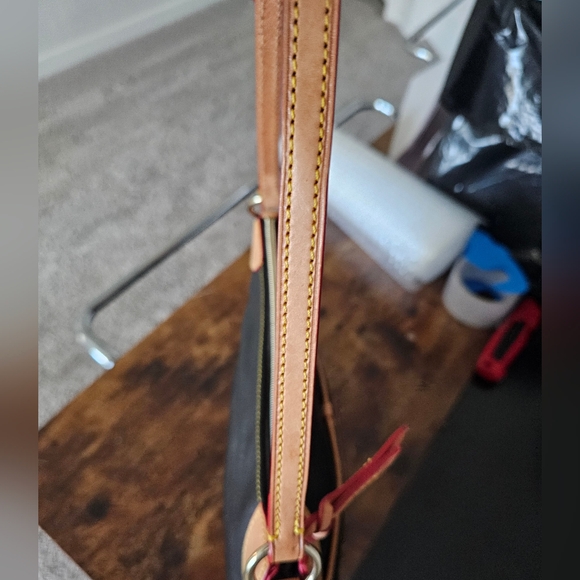 Dooney and Bourke Kimberly Black Pebble Leather with Tan Accents - Picture 14 of 15